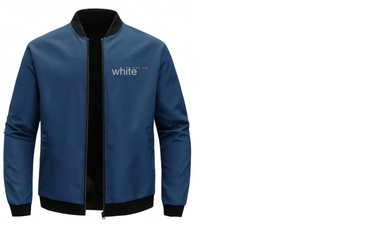 WHITE AIR LOOSE SOLID COLOR JACKET